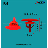 B4 Car Trim Clips 10 Pcs in 1 Pack Fits Honda Models