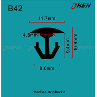 B42 Car Trim Clips 10 Pcs in 1 Pack Fits Honda Models