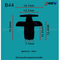 B44 Car Trim Clips 10 Pcs in 1 Pack Fits Honda Models
