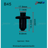 B45 Car Trim Clips 10 Pcs in 1 Pack Fits Honda Models