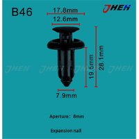B46 Car Trim Clips 10 Pcs in 1 Pack Fits Honda Models