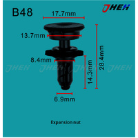 B48 Car Trim Clips 10 Pcs in 1 Pack Fits Honda Models