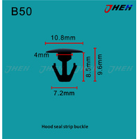 B50 Car Trim Clips 10 Pcs in 1 Pack Fits Honda Models