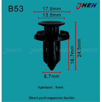 B53 Car Trim Clips 10 Pcs in 1 Pack Fits Honda Models