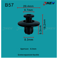 B57 Car Trim Clips 10 Pcs in 1 Pack Fits Honda Models
