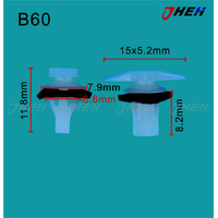 B60 Car Trim Clips 10 Pcs in 1 Pack Fits Honda Models