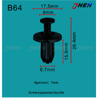 B64 Car Trim Clips 10 Pcs in 1 Pack Fits Honda Models