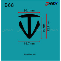B68 Car Trim Clips 10 Pcs in 1 Pack Fits Honda Models