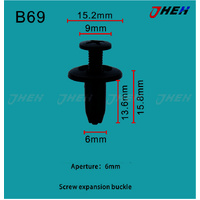 B69 Car Trim Clips 10 Pcs in 1 Pack Fits Honda Models