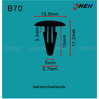 B70 Car Trim Clips 10 Pcs in 1 Pack Fits Honda Models