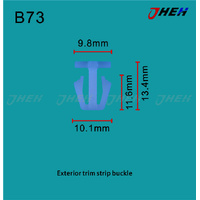 B73 Car Trim Clips 10 Pcs in 1 Pack Fits Honda Models