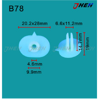 B78 Car Trim Clips 10 Pcs in 1 Pack Fits Honda Models