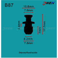 B87 Car Trim Clips 5 Pcs in 1 Pack Fits Honda Models
