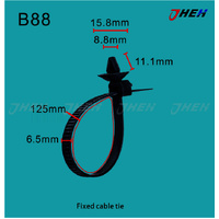 B88 Auto Cable Zip Ties 10 Pcs in 1 Pack Fits Honda Models