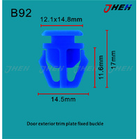 B92 Car Trim Clips 10 Pcs in 1 Pack Fits Honda Models