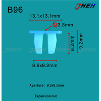 B96 Car Trim Clips 10 Pcs in 1 Pack Fits Honda Models
