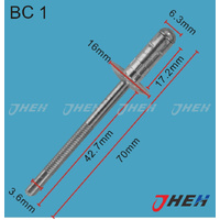 BC1 Auto Blind Rivets 5 Pcs in 1 Pack Fits Mercedes-Benz Models