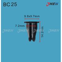 BC25 Car Trim Clips 10 Pcs in 1 Pack Fits Mercedes-Benz Models