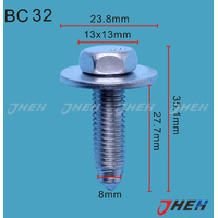 BC32 Auto Body Screws 5 Pcs in 1 Pack Fits Mercedes-Benz Models