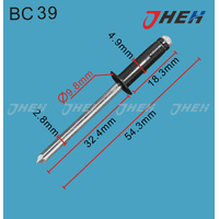BC39 Auto Blind Rivets 5 Pcs in 1 Pack Fits Mercedes-Benz Models