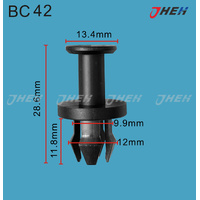 BC42 Car Trim Clips 10 Pcs in 1 Pack Fits Mercedes-Benz Models