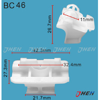 BC46 Car Trim Clips 5 Pcs in 1 Pack Fits Mercedes-Benz Models