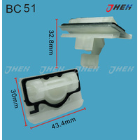 BC51 Car Trim Clips 5 Pcs in 1 Pack Fits Mercedes-Benz Models