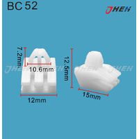 BC52 Car Trim Clips 10 Pcs in 1 Pack Fits Mercedes-Benz Models