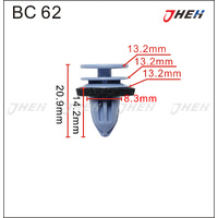 BC62 Car Trim Clips 10 Pcs in 1 Pack Fits Mercedes-Benz Models