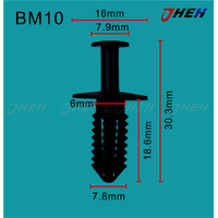 BM10 Car Trim Clips 10 Pcs in 1 Pack Fits BMW Models