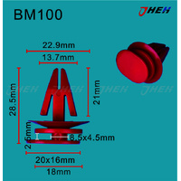 BM100 Car Trim Clips 10 Pcs in 1 Pack Fits BMW Models
