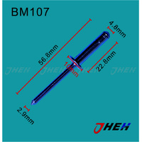 BM107 Auto Blind Rivets 10 Pcs in 1 Pack Fits BMW Models