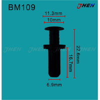 BM109 Car Trim Clips 10 Pcs in 1 Pack Fits BMW Models
