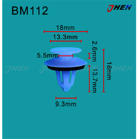 BM112 Car Trim Clips 10 Pcs in 1 Pack Fits BMW Models