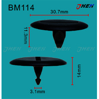 BM114 Car Trim Clips 10 Pcs in 1 Pack Fits BMW Models