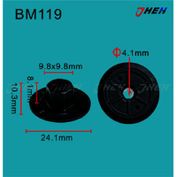 BM119 Car Trim Clips 10 Pcs in 1 Pack Fits BMW Models