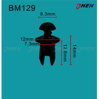 BM129 Car Trim Clips 10 Pcs in 1 Pack Fits BMW Models
