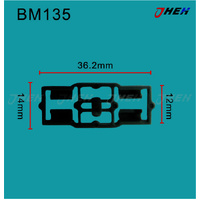 BM135 Car Trim Clips 10 Pcs in 1 Pack Fits BMW Models