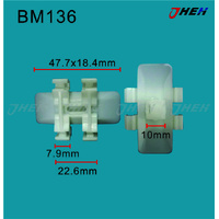 BM136 Car Trim Clips 10 Pcs in 1 Pack Fits BMW Models