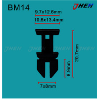 BM14 Car Trim Clips 10 Pcs in 1 Pack Fits BMW Models
