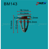 BM143 Car Trim Clips 10 Pcs in 1 Pack Fits BMW Models