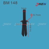 BM148 Car Trim Clips 10 Pcs in 1 Pack Fits BMW Models