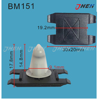 BM151 Car Trim Clips 10 Pcs in 1 Pack Fits BMW Models