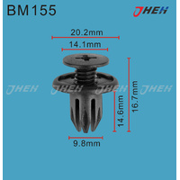 BM155 Car Trim Clips 10 Pcs in 1 Pack Fits BMW Models
