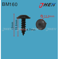 BM160 Auto Body Screws 10 Pcs in 1 Pack Fits BMW Models