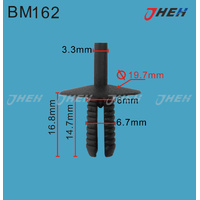 BM162 Car Trim Clips 10 Pcs in 1 Pack Fits BMW Models