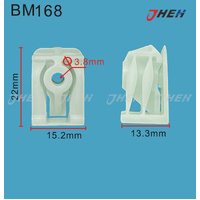 BM168 Car Trim Clips 10 Pcs in 1 Pack Fits BMW Models
