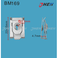 BM169 Auto U-Clip Nuts 10 Pcs in 1 Pack Fits BMW Models