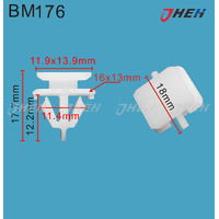 BM176 Car Trim Clips 10 Pcs in 1 Pack Fits BMW Models