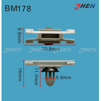 BM178 Car Trim Clips 10 Pcs in 1 Pack Fits BMW Models